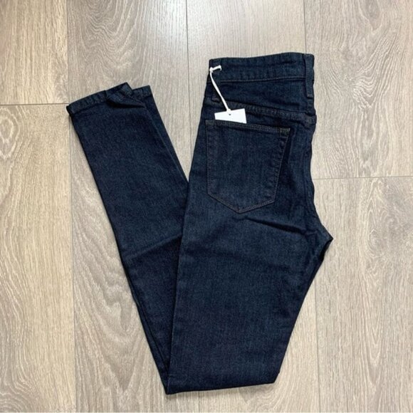 Joe's Jeans High Rise Skinny Jeans Flawless Charlie Maribel Dark Wash Denim 24 - Picture 2 of 12